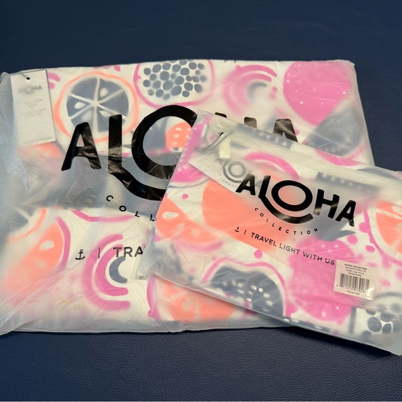 ALOHA Collection Luau Punch Day Tripper Bag - Pink and Orange NWT - Picture 1 of 5